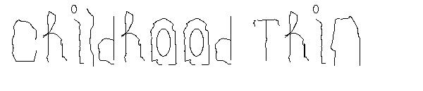 Childhood Thin字体