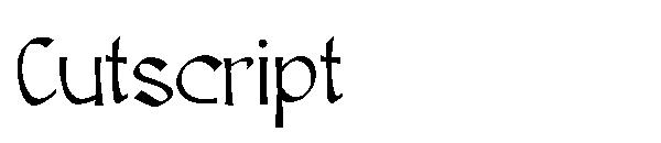 Cutscript字体