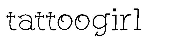 tattoogirl字体