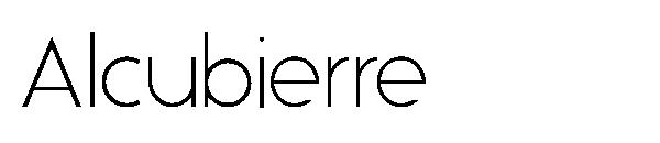 Alcubierre字体
