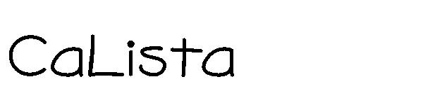 CaLista字体