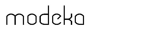 modeka字体
