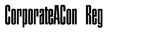 CorporateACon Reg字体