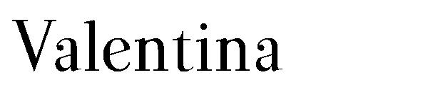 Valentina字体