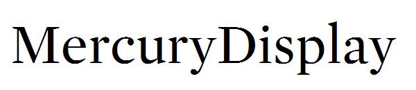 MercuryDisplay字体