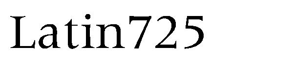 Latin725字体