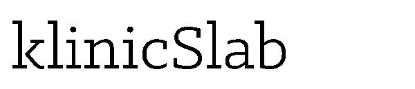 klinicSlab字体