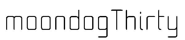 moondogThirty字体