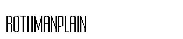 rothmanplain字体