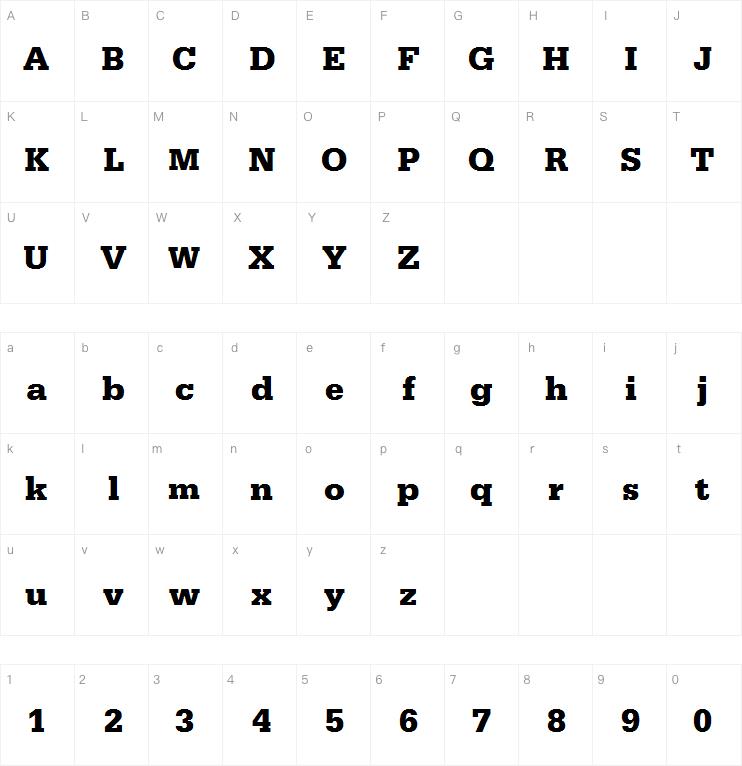 serifaD字体