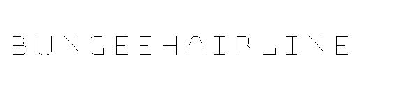bungeeHairline字体