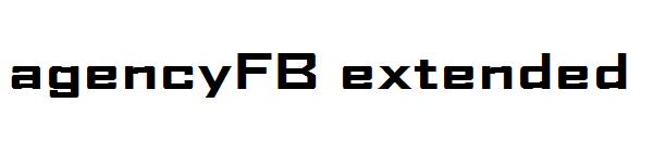 agencyFB extended字体