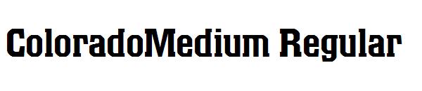ColoradoMedium Regular字体