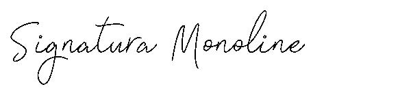 Signatura Monoline字体