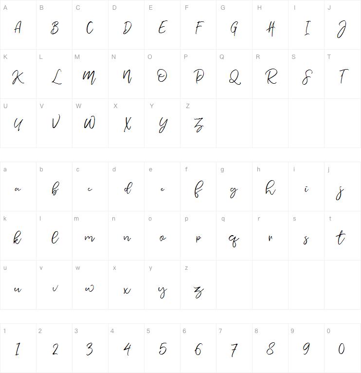Nermola Script Regular1字体