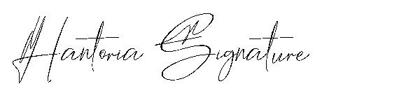 Hantoria Signature字体