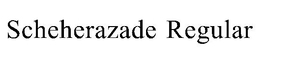 Scheherazade Regular字体