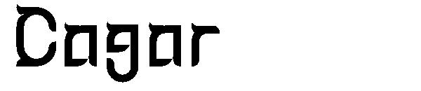 Cagar字体
