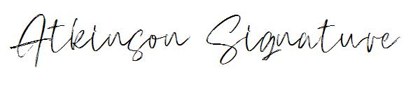 Atkinson Signature字体