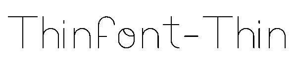 Thinfont-Thin字体