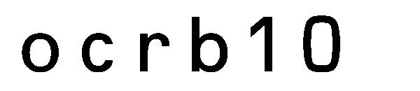 ocrb10字体