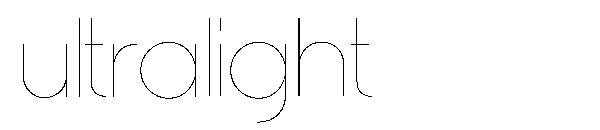 ultralight字体