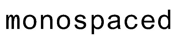 monospaced字体