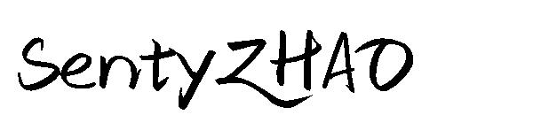 SentyZHAO字体