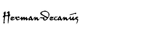 HermanDecanus字体