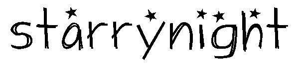 starrynight字体