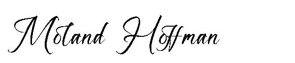 Moland Hoffman字体