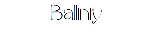 Balliniy字体