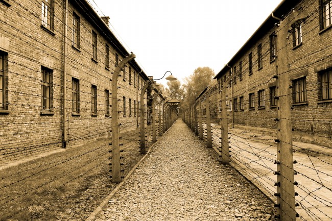 奥斯维辛集中营建筑图片