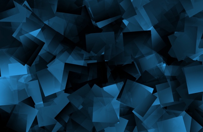 蓝色抽象立体方块背景图片