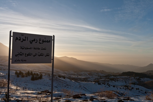 黎巴嫩雪山图片