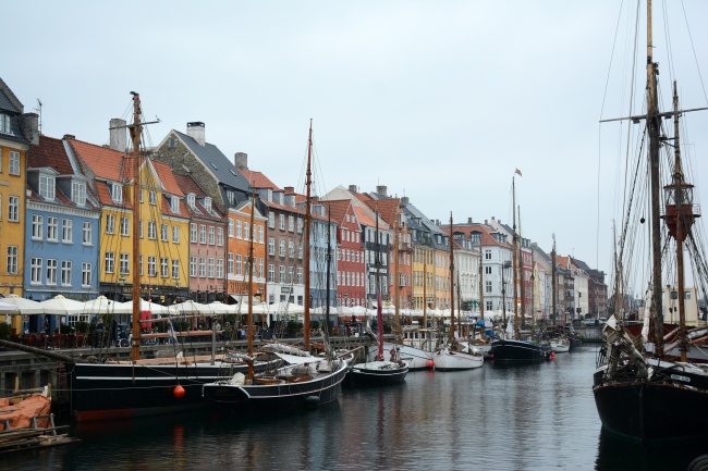 哥本哈根港口船只图片