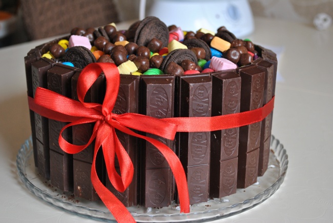 巧克力生日蛋糕图片素材