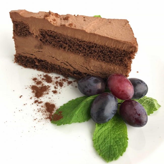 块状巧克力蛋糕图片