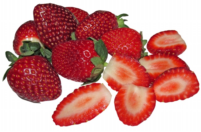 成熟甜草莓图片