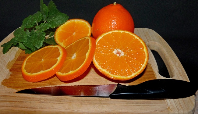 切片鲜橙水果图片