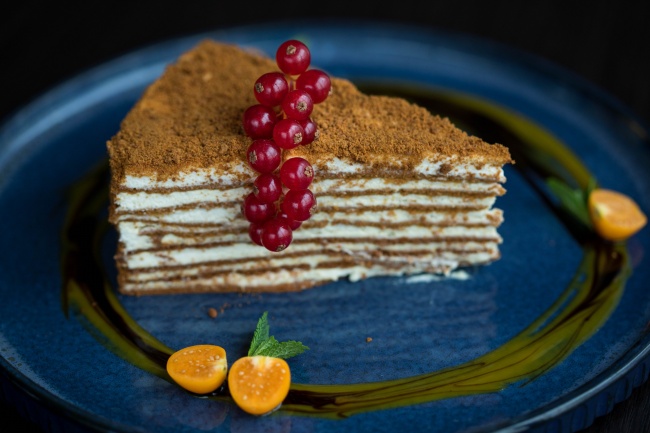 提拉米苏千层蛋糕图片