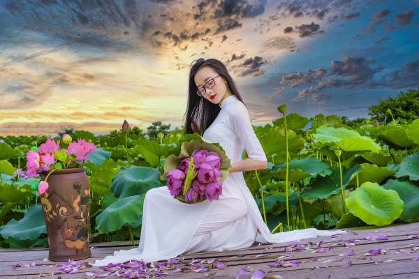 越南美女风景图片