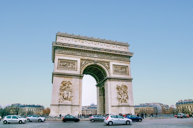 巴黎凯旋门广场图片