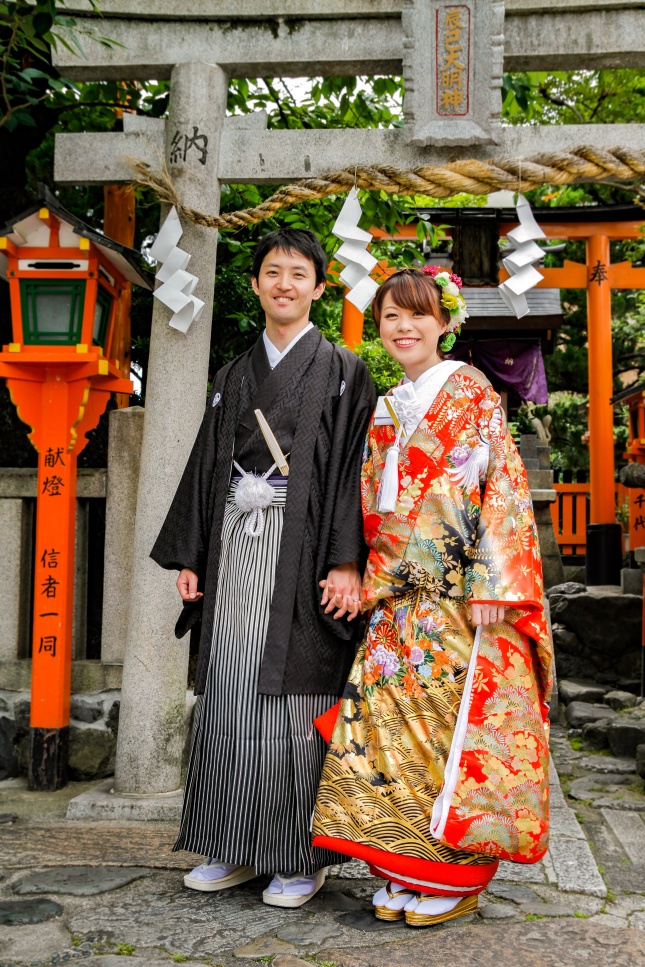 日本和服情侣图片