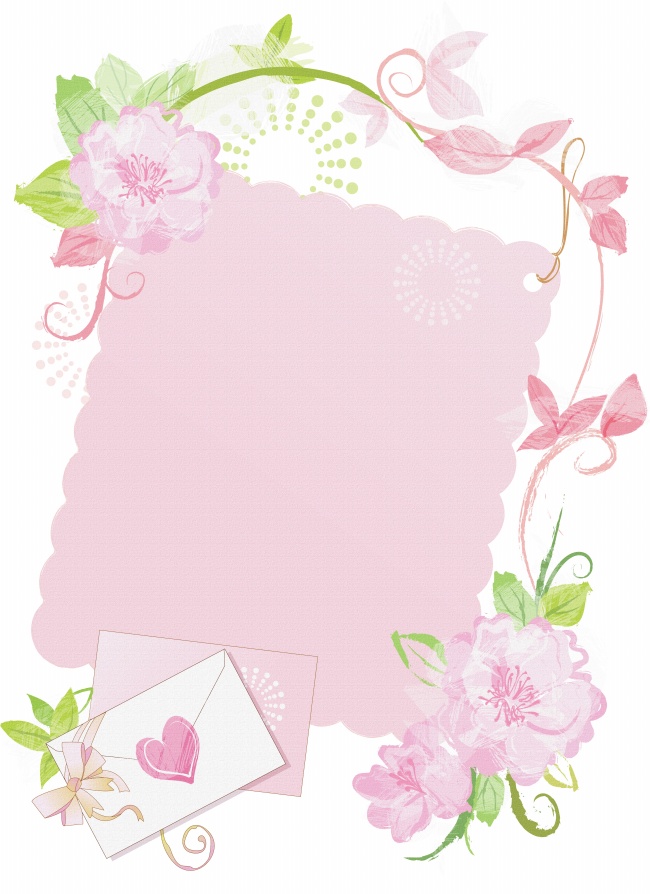 粉色清新鲜花背景图片