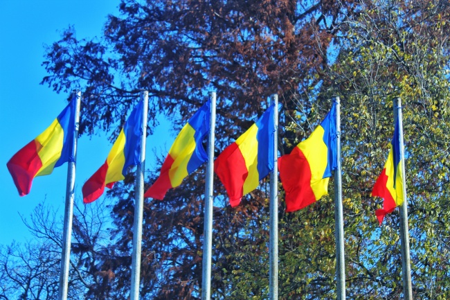 国家国旗飘扬图片