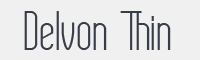 Delvon Thin字体