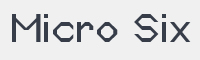  Micro Six字体
