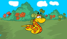 小蛇爬行flash卡通动画