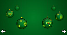 圣诞树和圣诞彩球flash动画